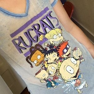 RUGRATS Soft AcidWash Blue TShirt